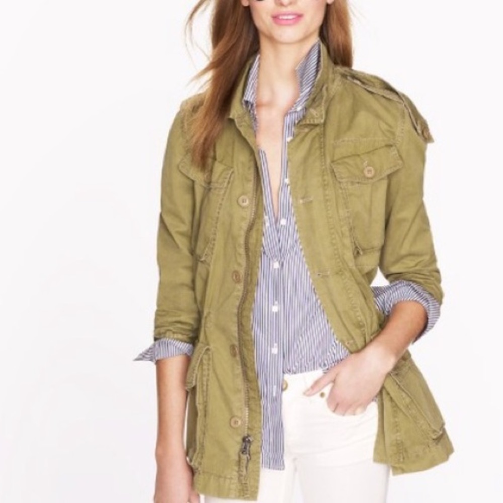 J. Crew Fatigue Jacket  XXS olive green